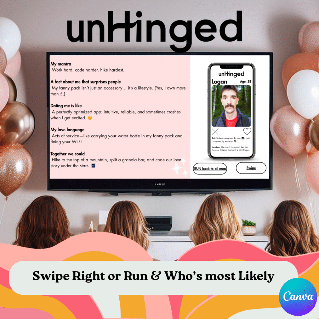 Unhinged Swipe right or run